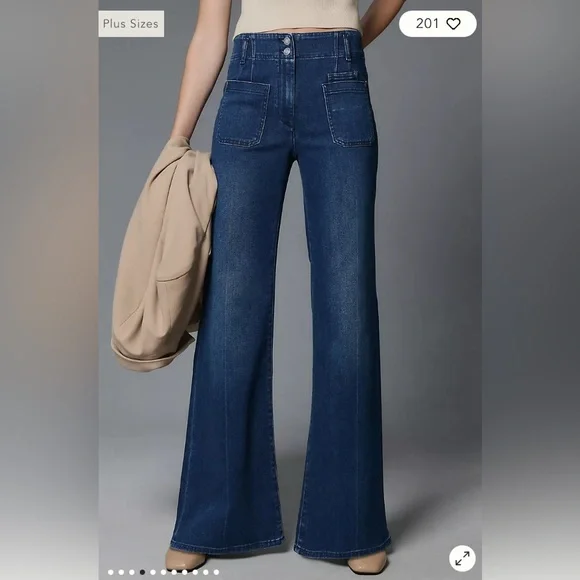 Anthropologie Maeve Junie High Rise Wide -Leg Jeans - Picture 4 of 8